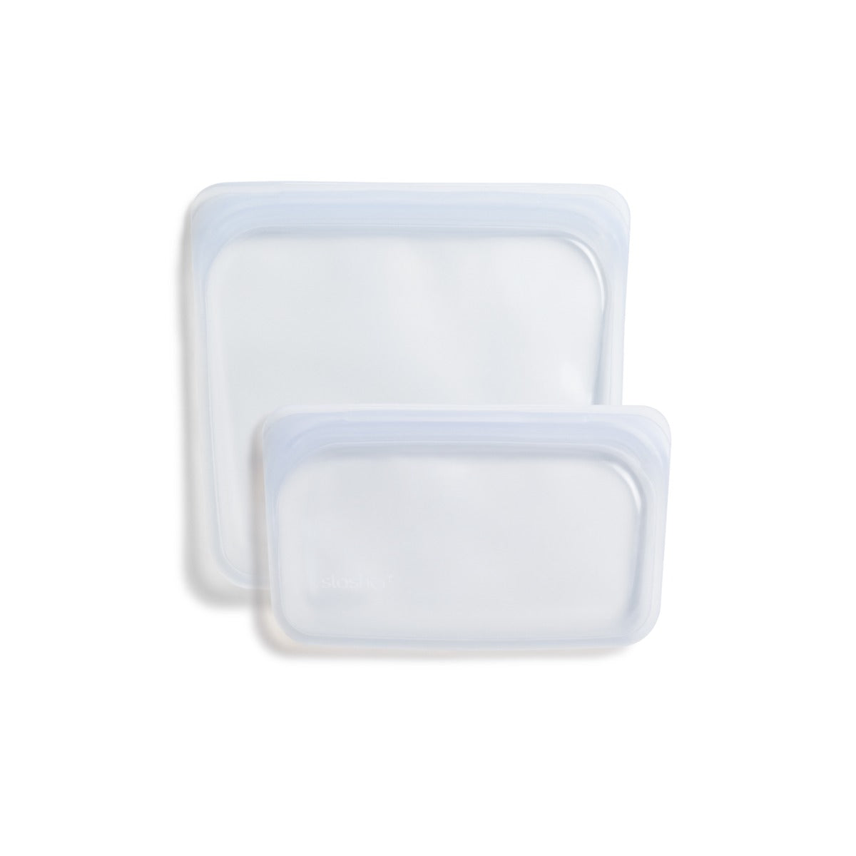 Stasher Reusable Silicone Sandwich + Snack Bag 2pk Bundle (2 Colors) - Pupsik Singapore