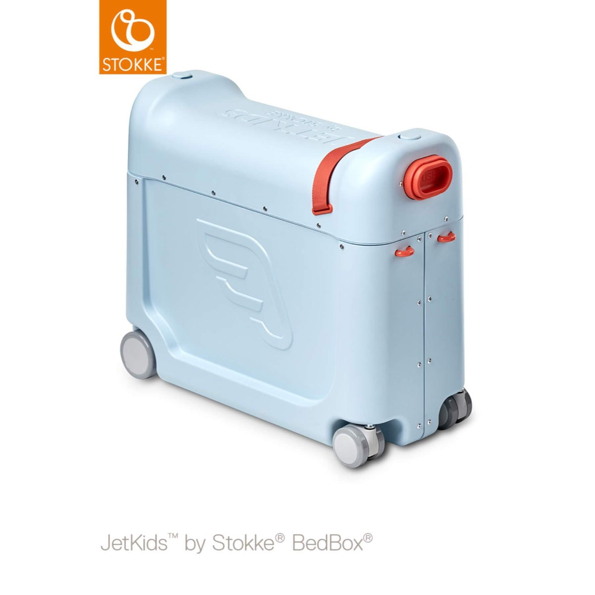 JetKids by Stokke Bed Box Airplane Ride/Carry/Sleep-On Suitcase V3 (4 Colours) - Pupsik Singapore