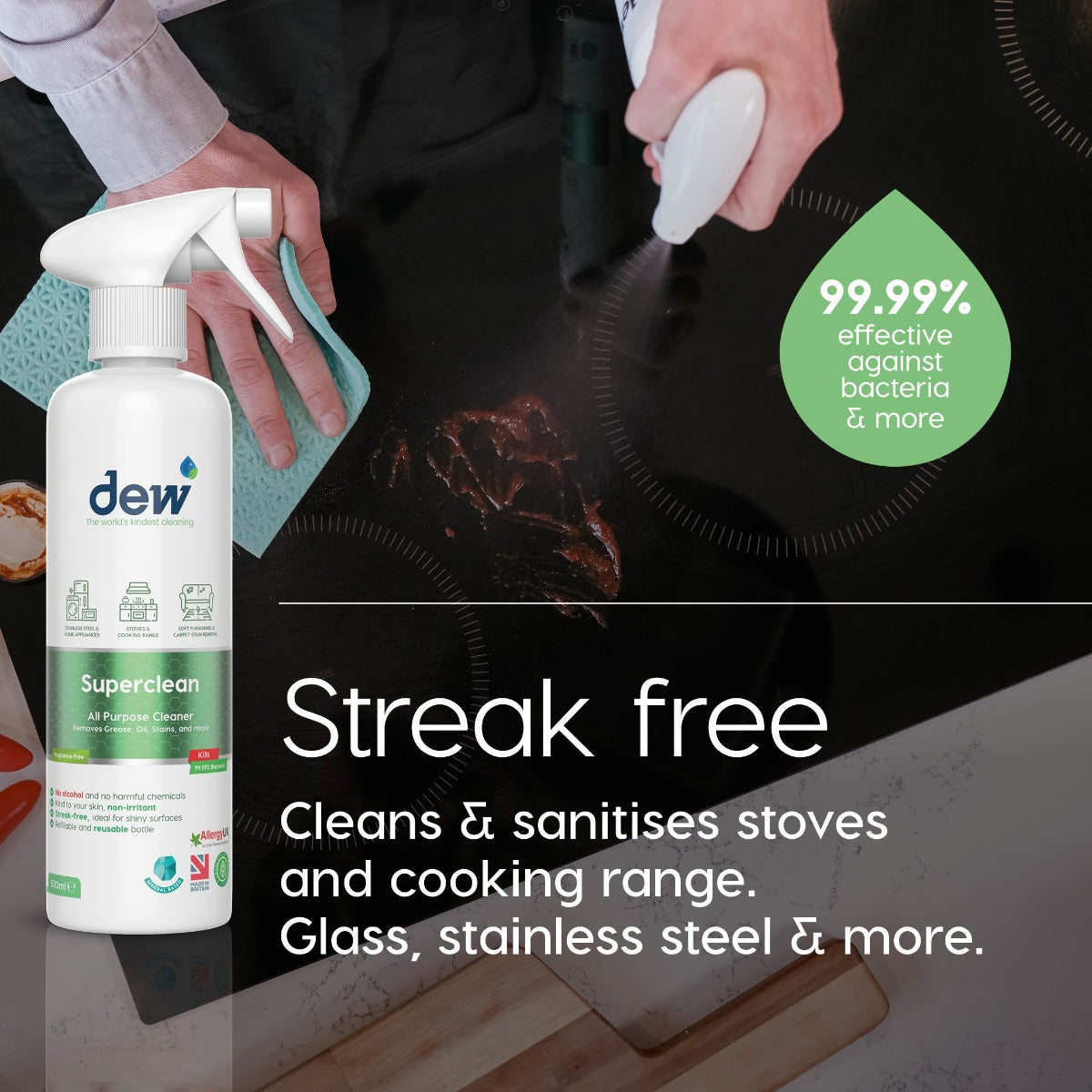 Dew Superclean Fragrance-Free, 500ml (Exp 08/26)