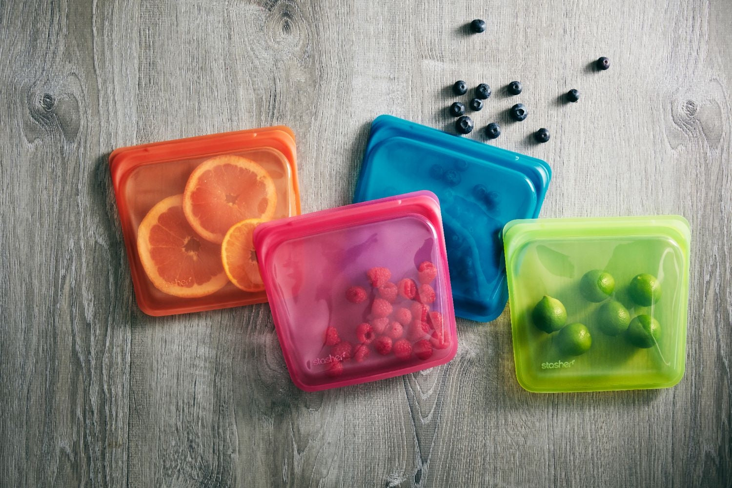 Stasher Reusable Silicone Sandwich Bag, 28 fl oz (16 Designs)