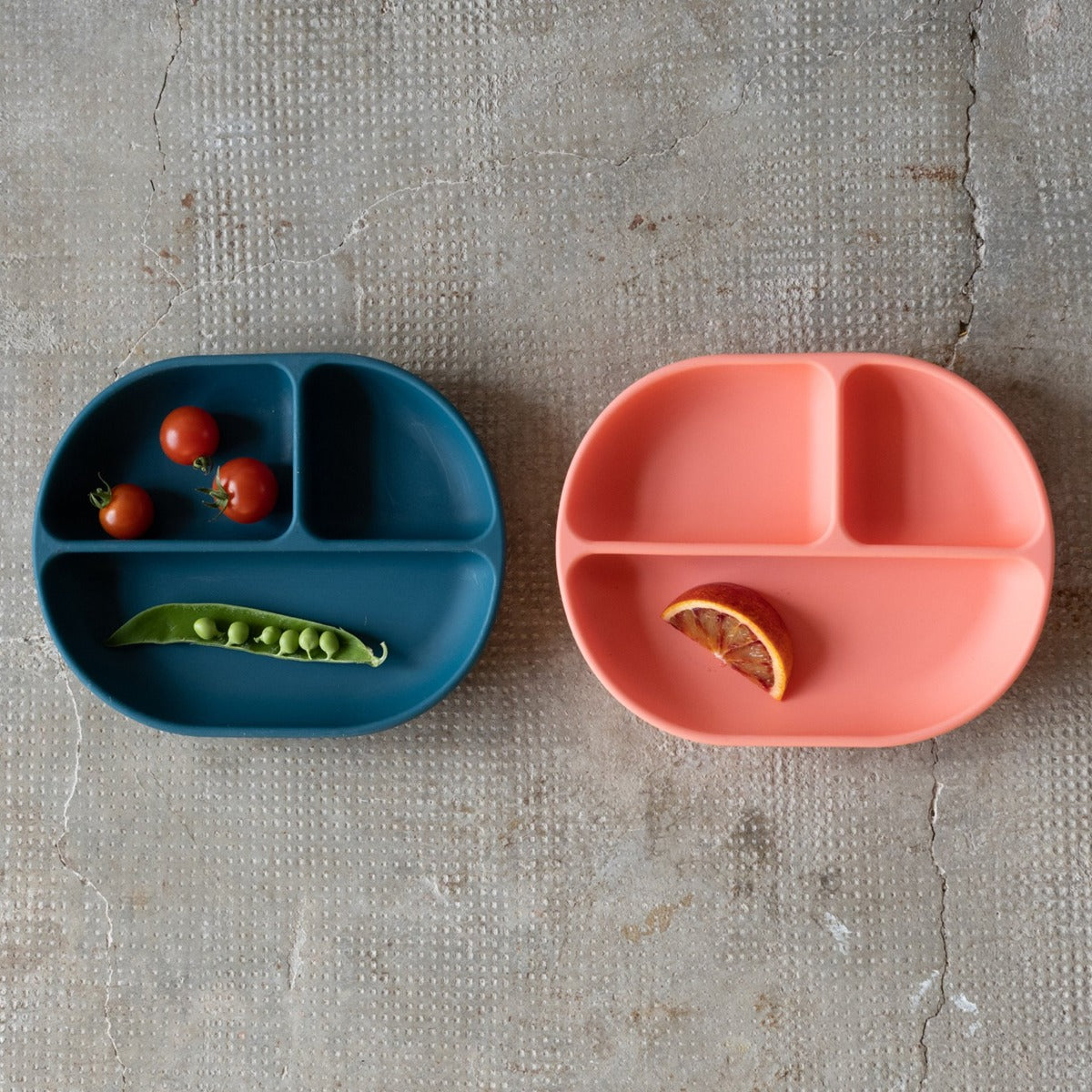 EKOBO Divided Silicone Suction Plate (4 Colors) - Pupsik Singapore