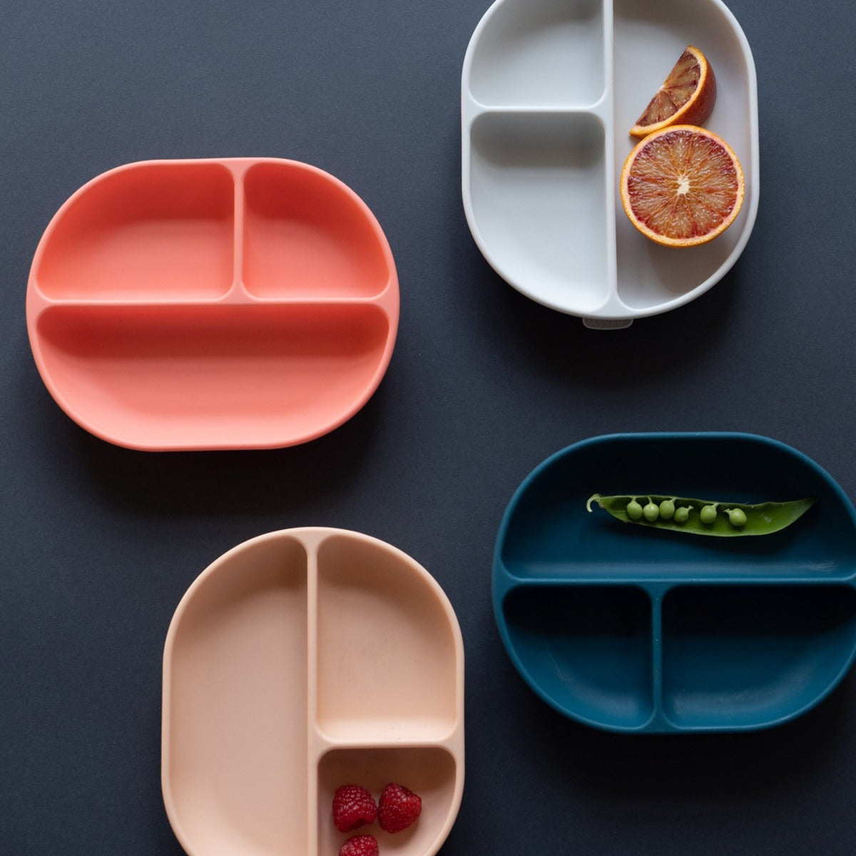 EKOBO Divided Silicone Suction Plate (4 Colors)