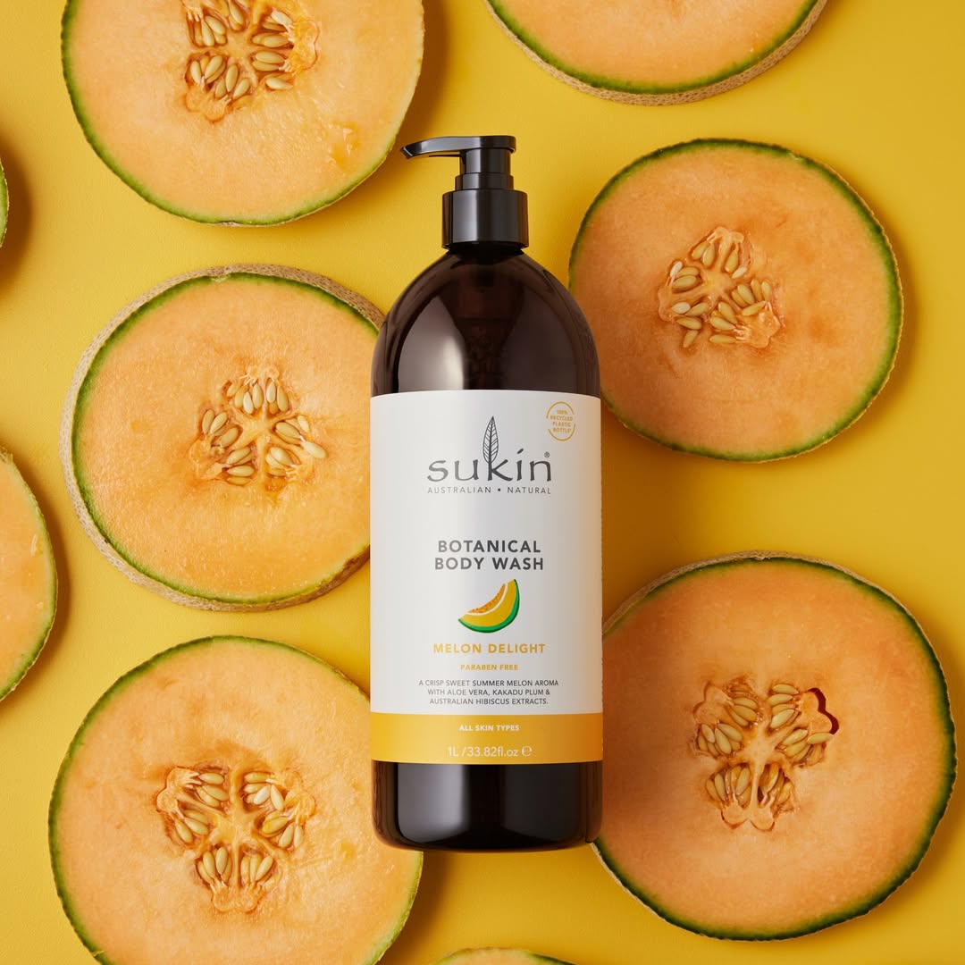 Sukin Botanical Body Wash, 1L - Melon Delight