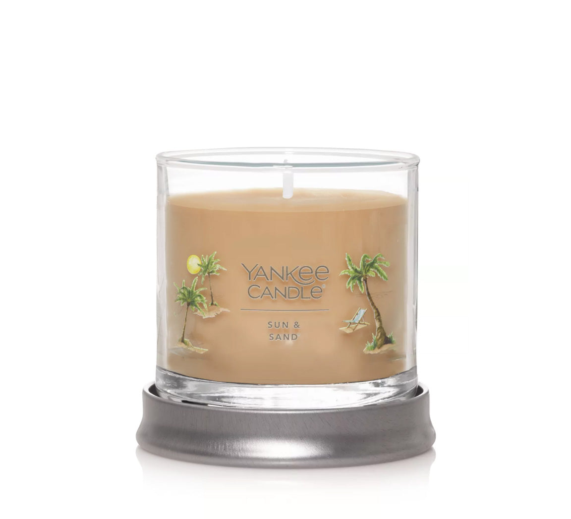 Yankee Candle Signature Small Tumbler Candle, 1- Wick (4.3oz) - Sun and Sand