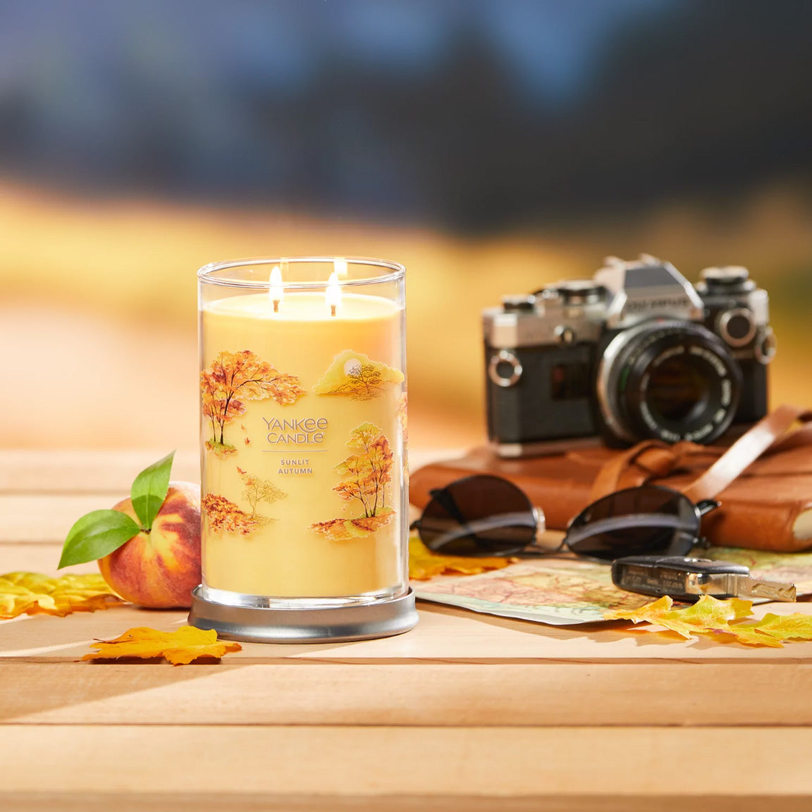 Yankee Candle Signature Large Tumbler Candle, 2-wicks (20oz) - Sunlit Autumn