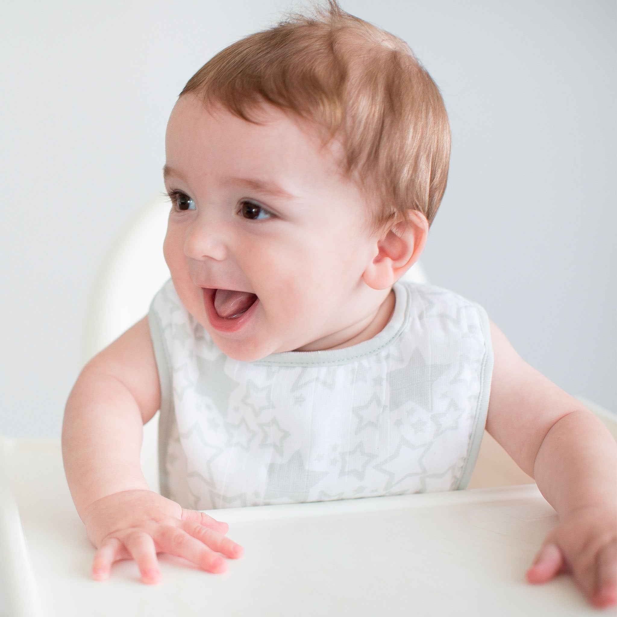 SwaddleDesigns Muslin Baby Bibs - Tiny Triangles & Serenity Stripes, 2pk (3 Colors)