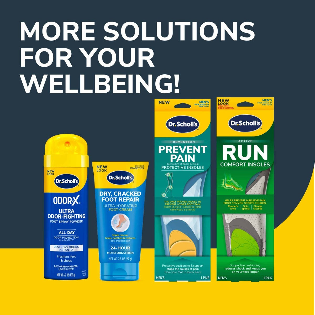 Dr Scholl's Pain Relief for Arch Pain Orthotics (2 Sizes)