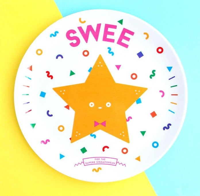 The Little Drom Store Melamine Plate (8 inch) (25 Designs) - Pupsik Singapore
