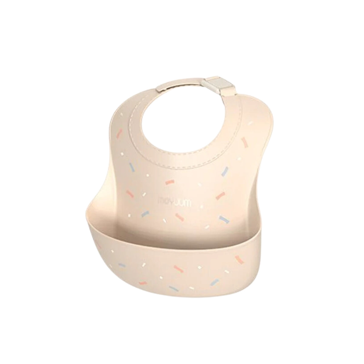 Moyuum Premium One Touch Buckle Silicone Baby Bib (4 Colors)