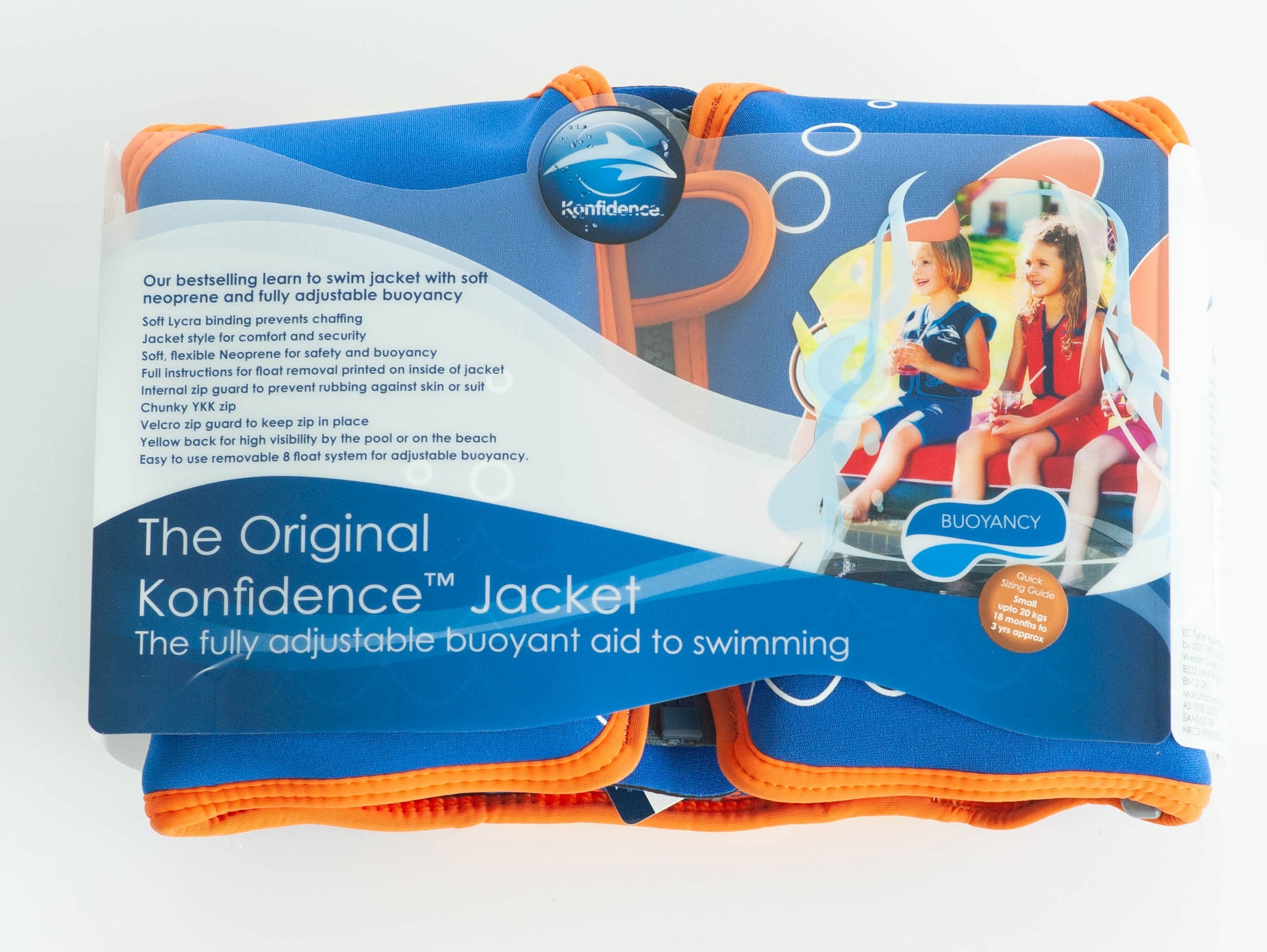 Konfidence Original Children Swim Jacket - Scoot the Clownfish