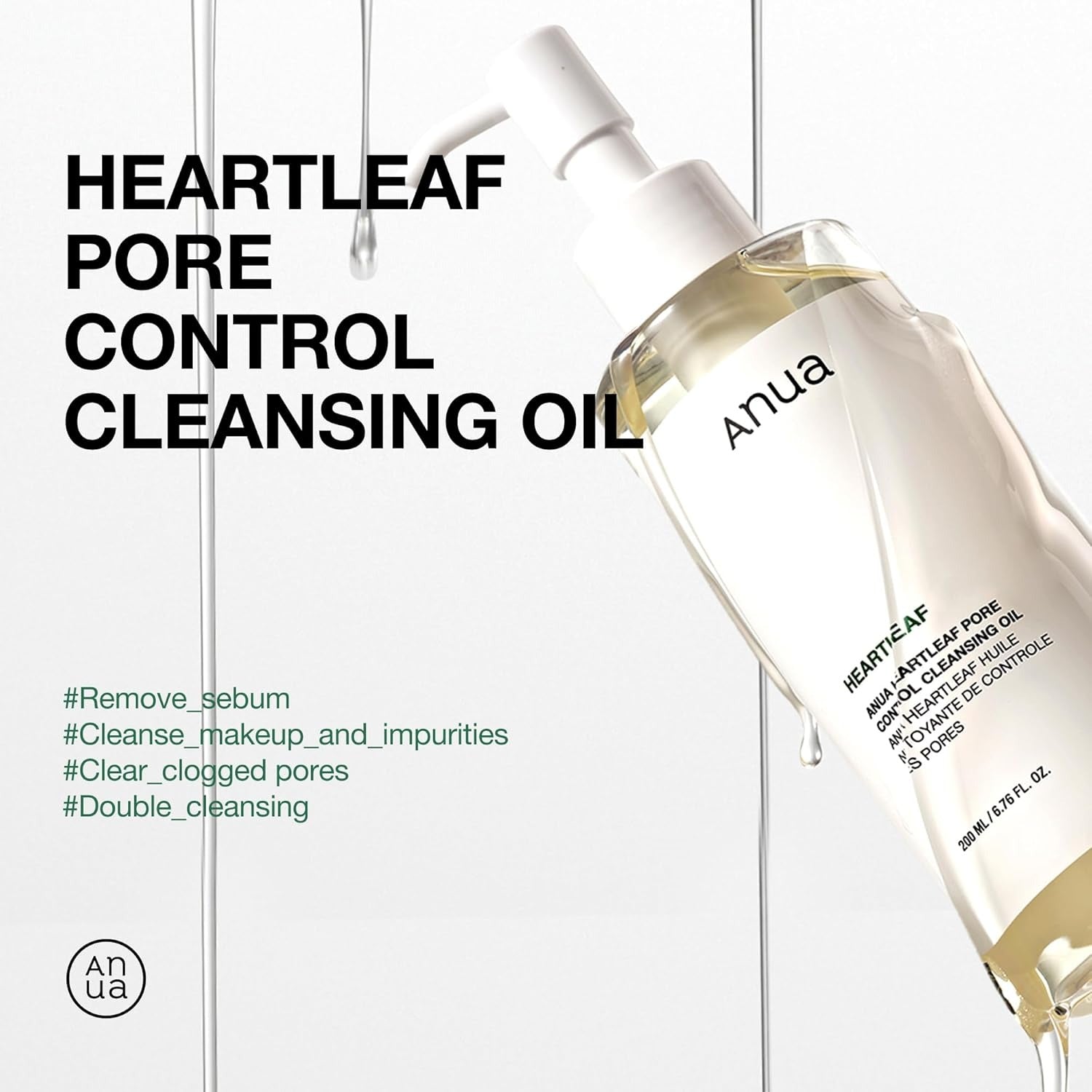 Anua Heartleaf Pore Control Cleansing Oil (2 Sizes)