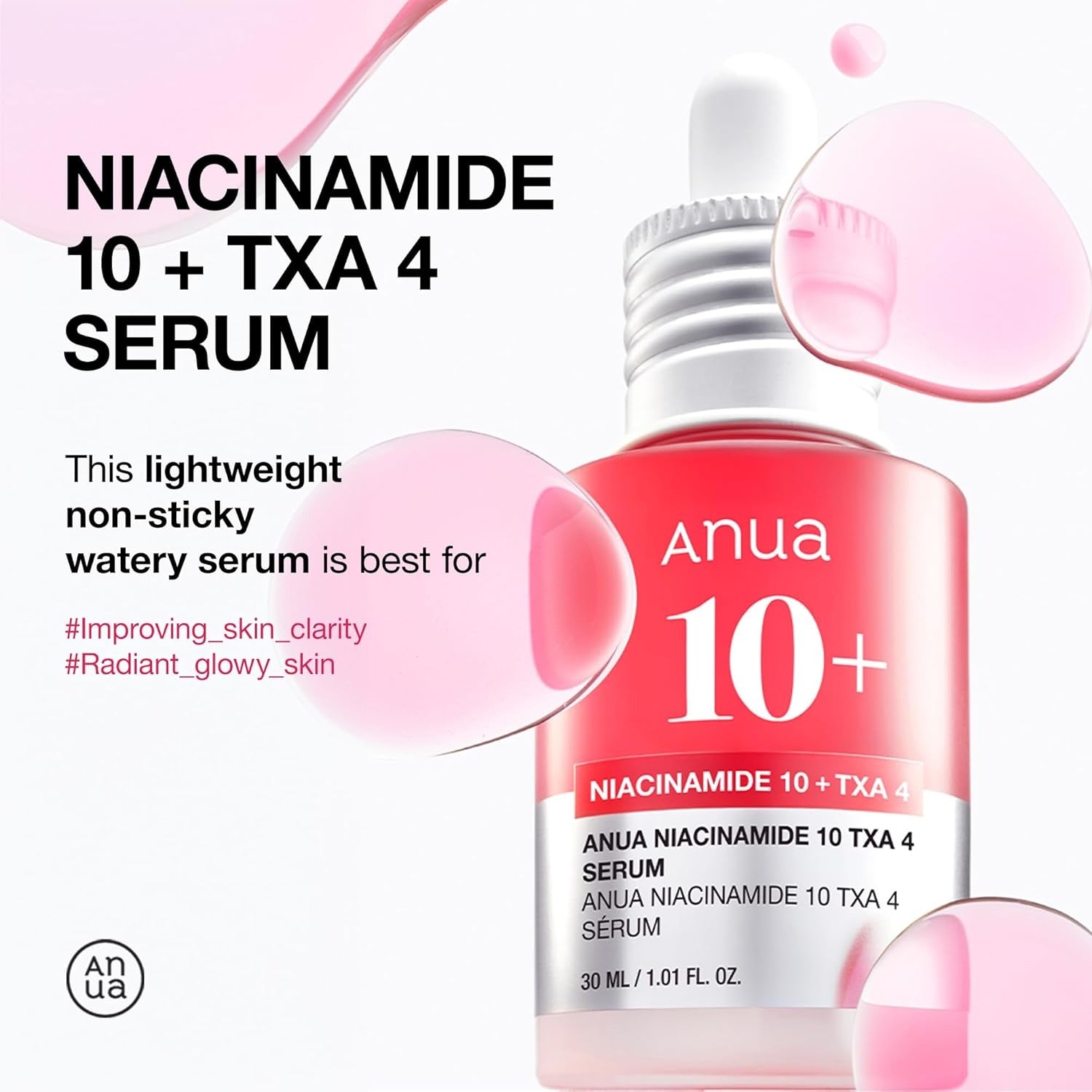 Anua Niacinamide 10% + TXA 4% Dark Spot Correcting Serum, 30ml (Exp 06/28)