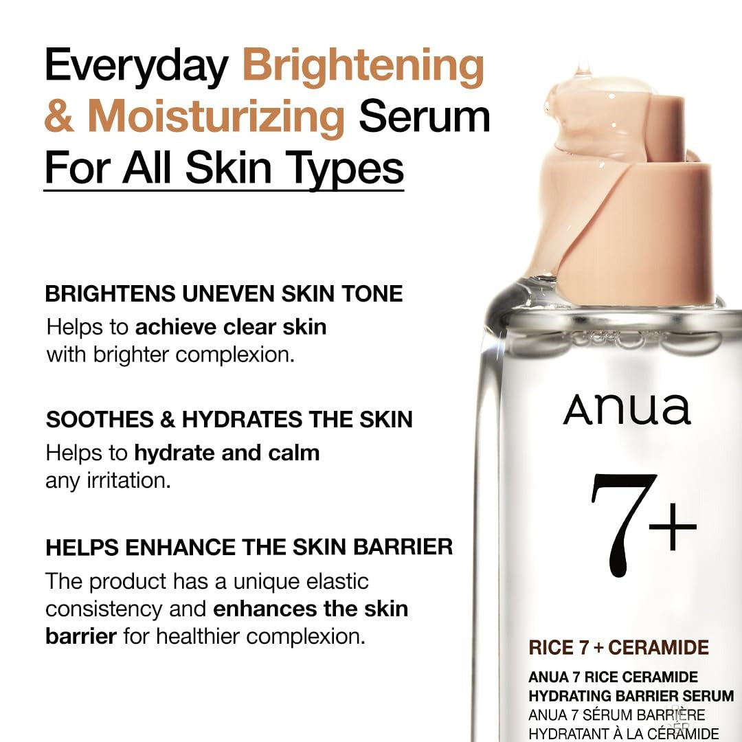 Anua Rice 7 Ceramide Hydrating Barrier Serum, 50ml (Exp 02/28)