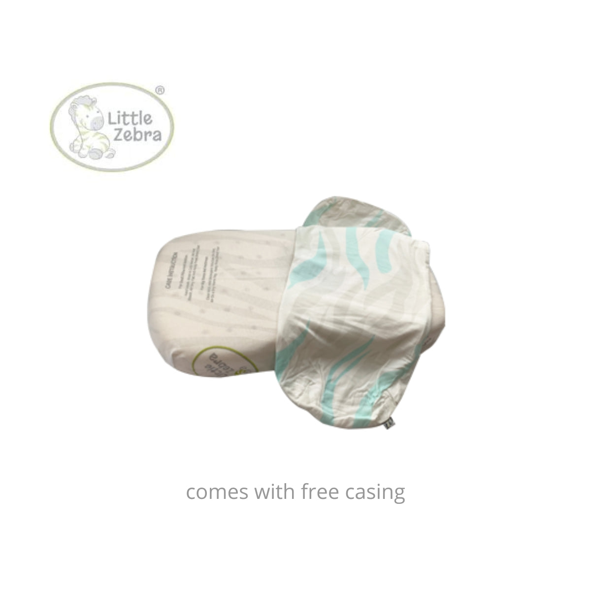 Little Zebra Latex Contour Pillow - Small (17 x 35cm)