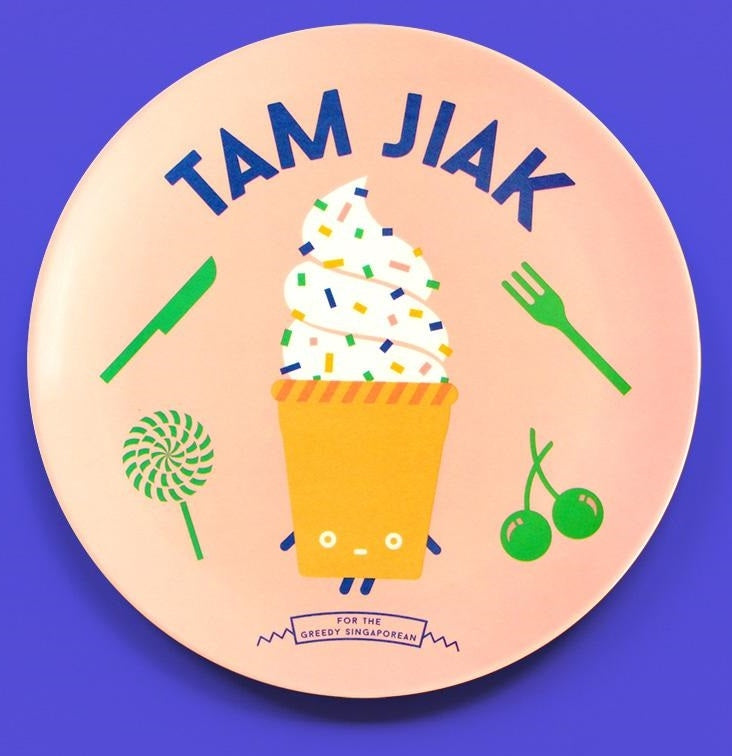 The Little Drom Store Melamine Plate (8 inch) (25 Designs) - Pupsik Singapore