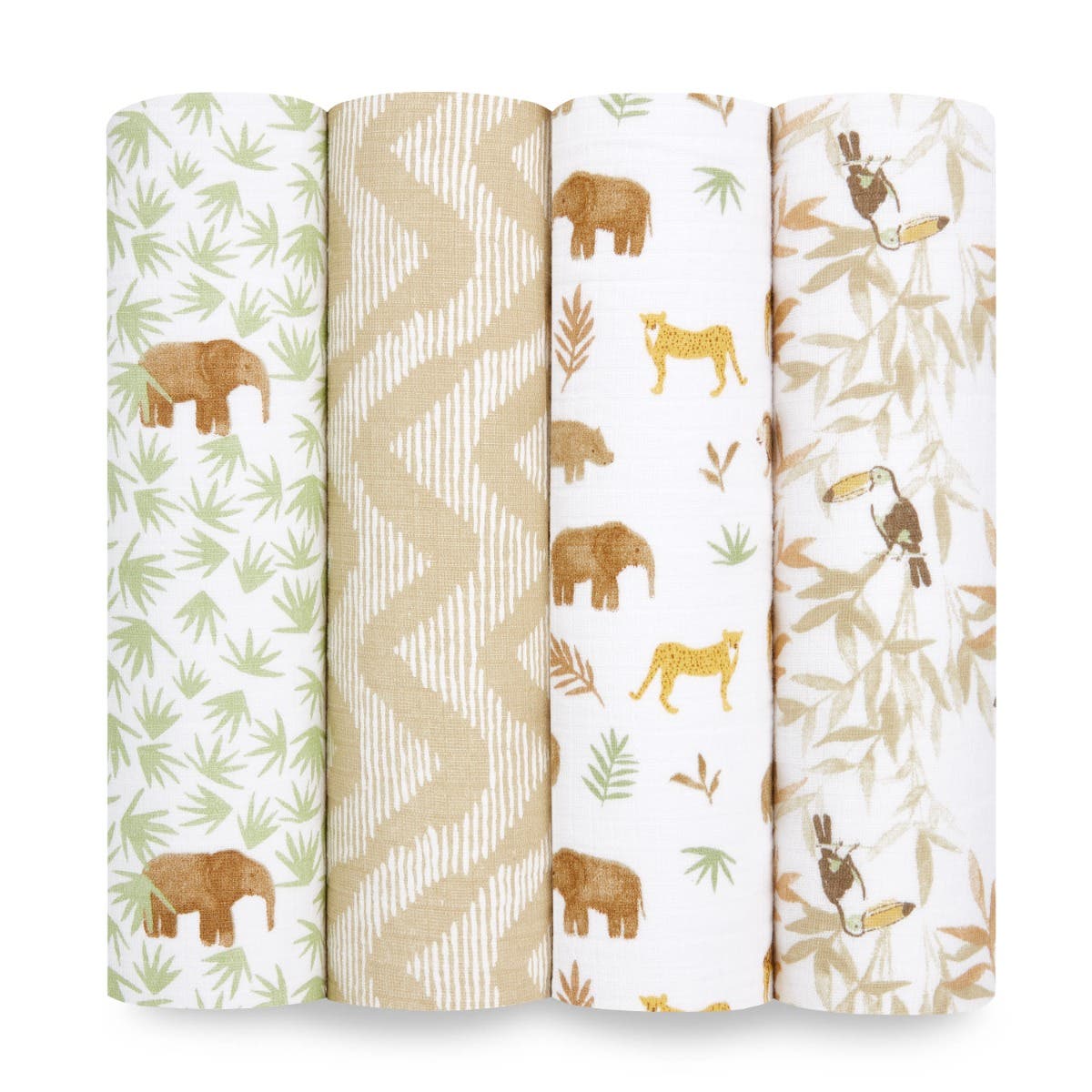 Aden Anais Essentials Muslin Cotton Swaddle (44 x 44 in), 4pk (32 Designs)
