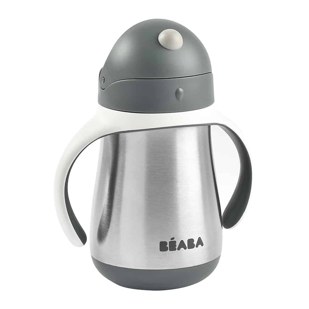 Beaba Stainless Steel Straw Cup (250ml) - 4 Colors - Pupsik Singapore