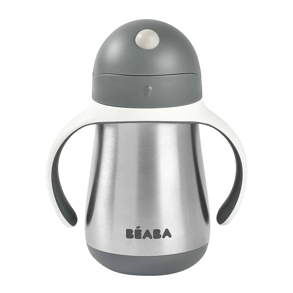 Beaba Stainless Steel Straw Cup (250ml) - 4 Colors - Pupsik Singapore