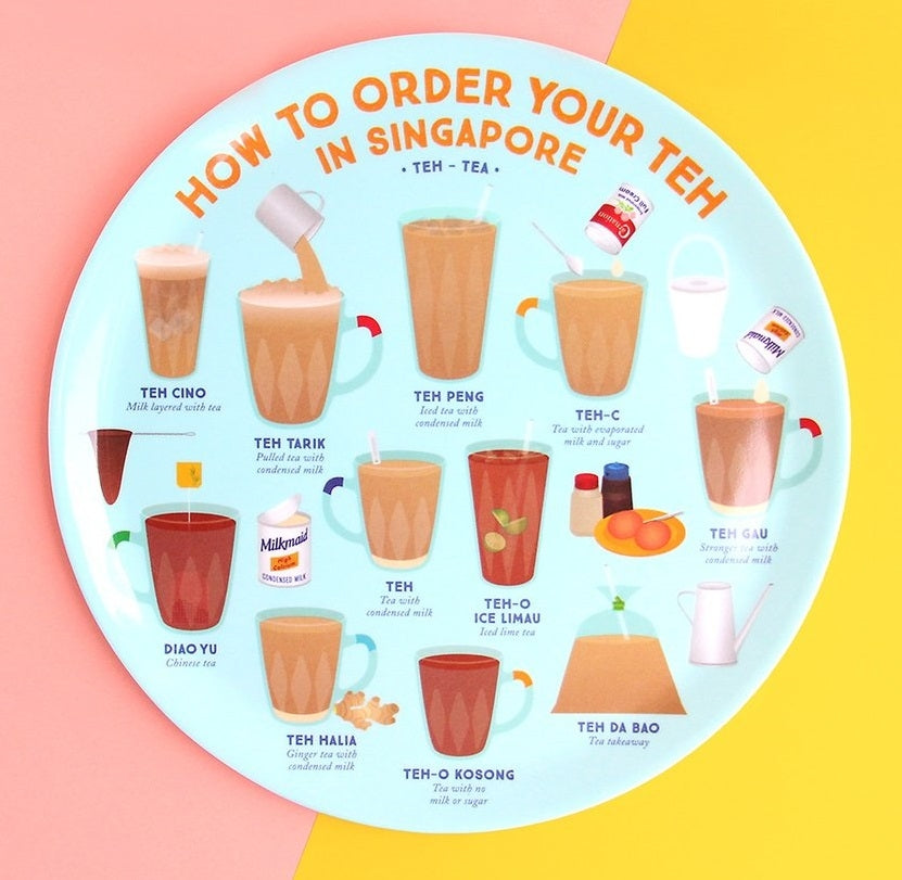 The Little Drom Store Melamine Plate (10 inch) (12 Designs) - Pupsik Singapore