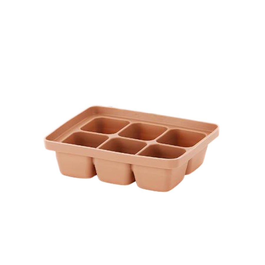 Moyuum Silicone Baby Food Freezer Tray, 6 cubes (2 Colors)