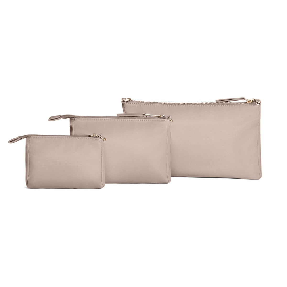 Jujube The Signature Collection 3-Piece Pouch Set - Taupe