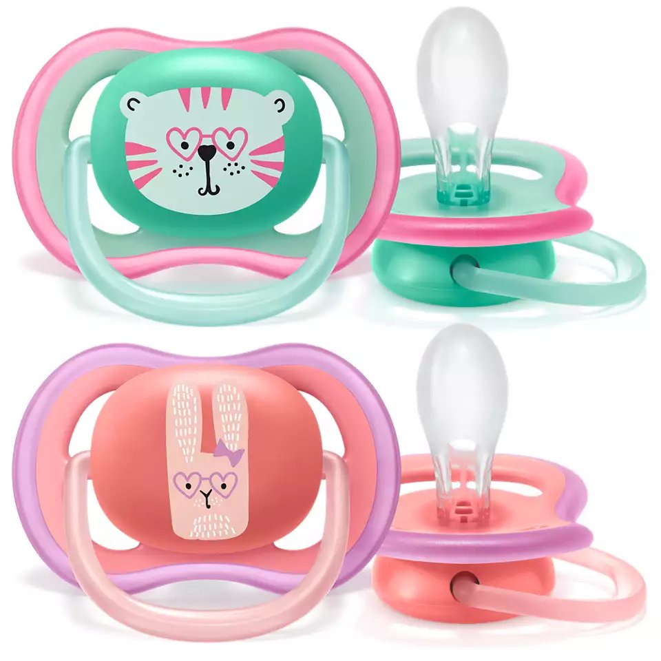 Philips Avent Ultra Air Pacifier, 2pk - 18M+ (4 Designs)