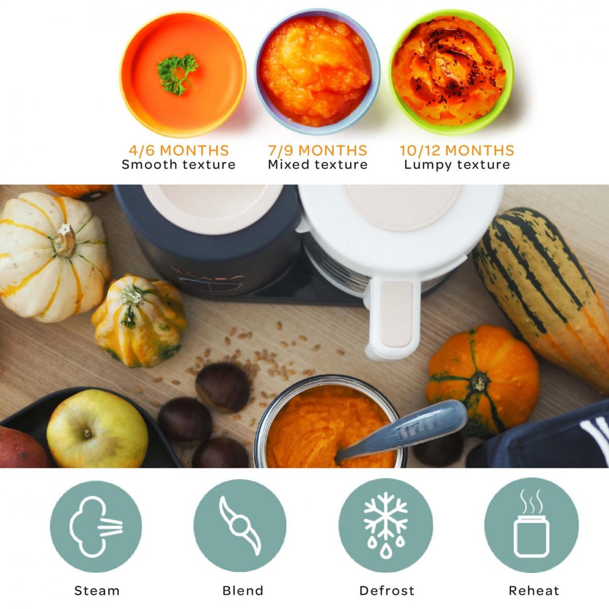 Beaba Babycook Neo Baby Food Maker (4 Colours) - Pupsik Singapore