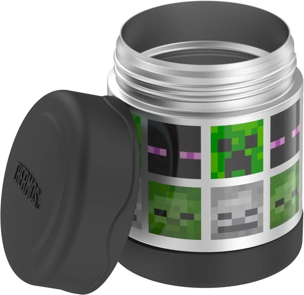 Thermos FUNtainer Vacuum Insulated Stainless Steel Food Jar, 10 oz - Minecraft