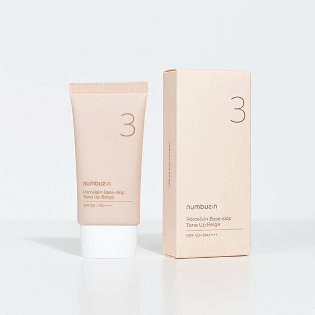 numbuzin No. 3 Porcelain Base-skip Tone Up Beige SPF50+ PA++++, 50ml (Exp 10/26)