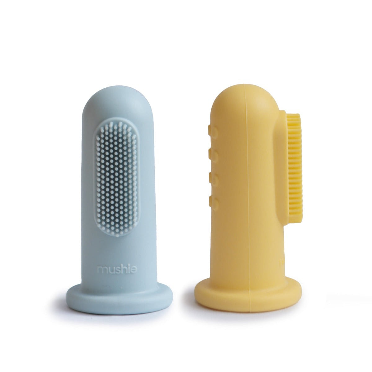 Mushie Silicone Finger Baby Toothbrush (2pk) (6 Colours)