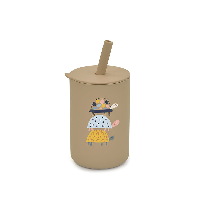 Biomom Silicone Printed Straw Cup (13 Designs)