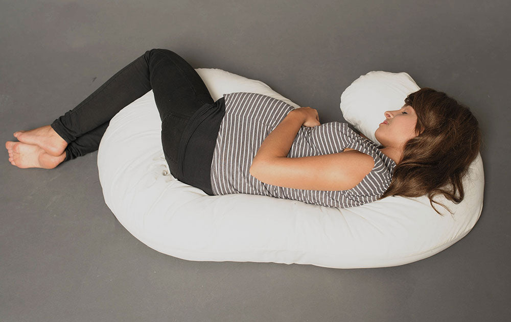 MPJ Wonderpillow 8-in-1 Maternity, Nursing Microfibre Pillow with Bamboo Cover (2 Designs)