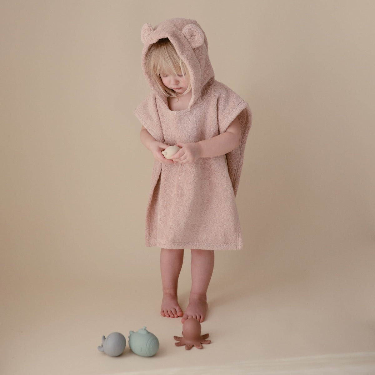 Mushie Poncho Bear Towel (3 Colors)