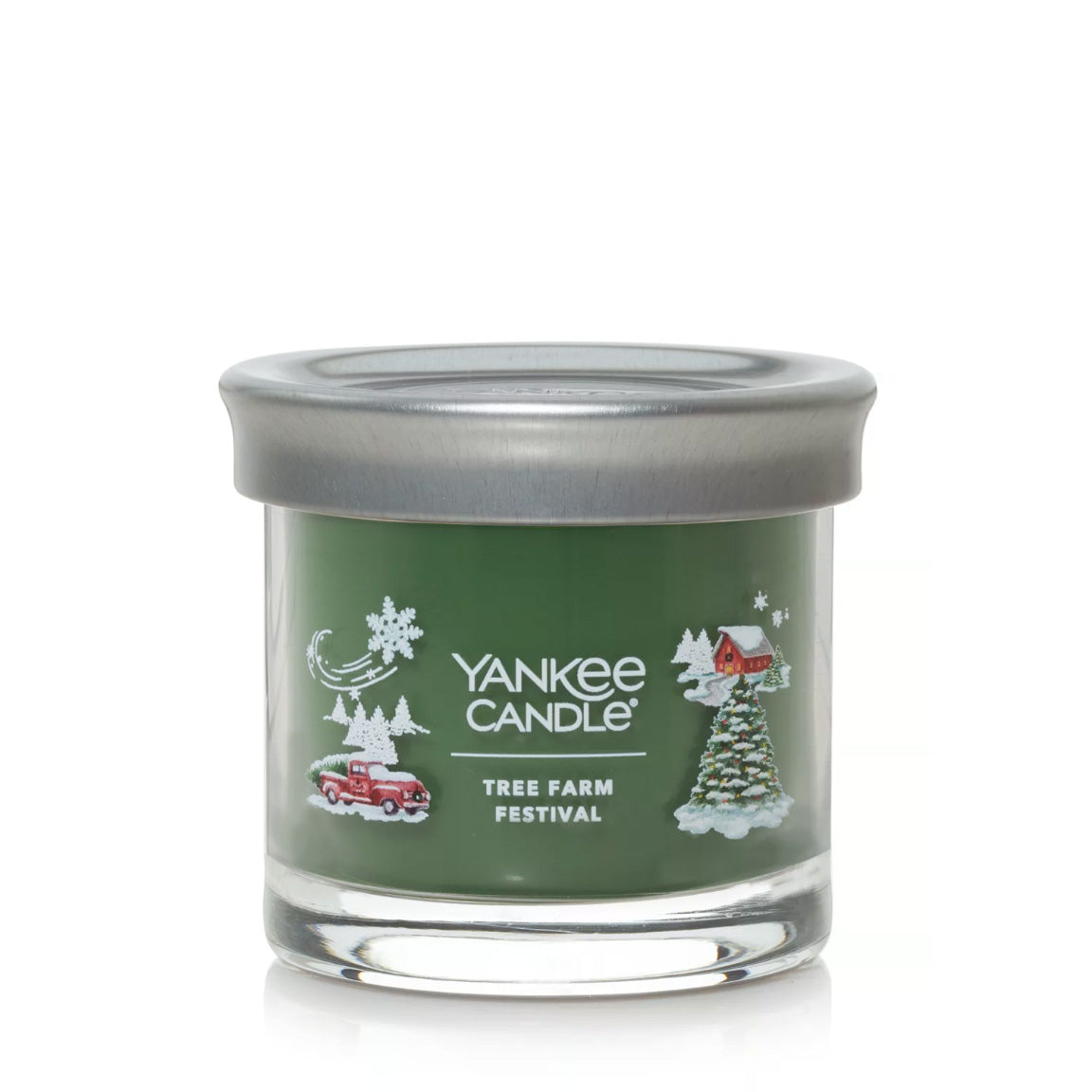 Yankee Candle Signature Small Tumbler Candle, 1- Wick (4.3oz) - Tree Farm Festival