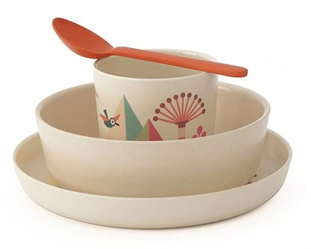 EKOBO Bamboo Kid Dish Set (6 Colours) - Pupsik Singapore