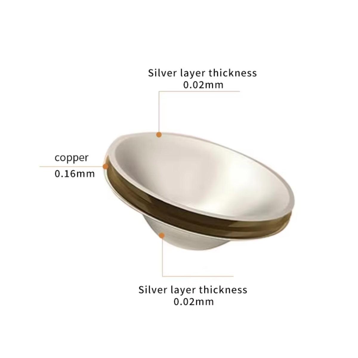 MPJ Trilaminate 999 Silver Nursing Cups, 1 Pair (2 Sizes) - Pupsik Singapore