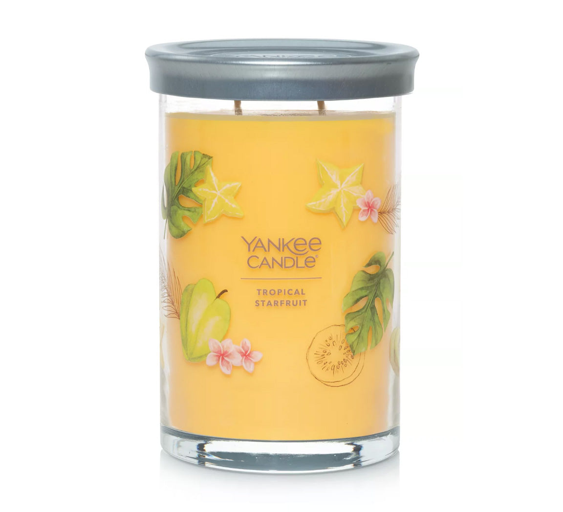 Yankee Candle Signature Large Tumbler Candle, 2-wicks (20oz) - Tropical Starfruit