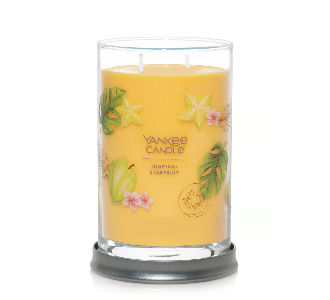 Yankee Candle Signature Large Tumbler Candle, 2-wicks (20oz) - Tropical Starfruit