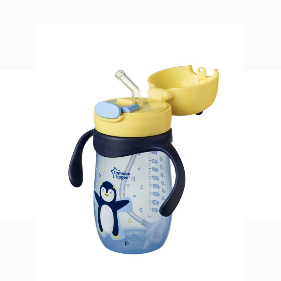 Tommee Tippee Weighted Straw Handle Cup (300ml) - Penguin