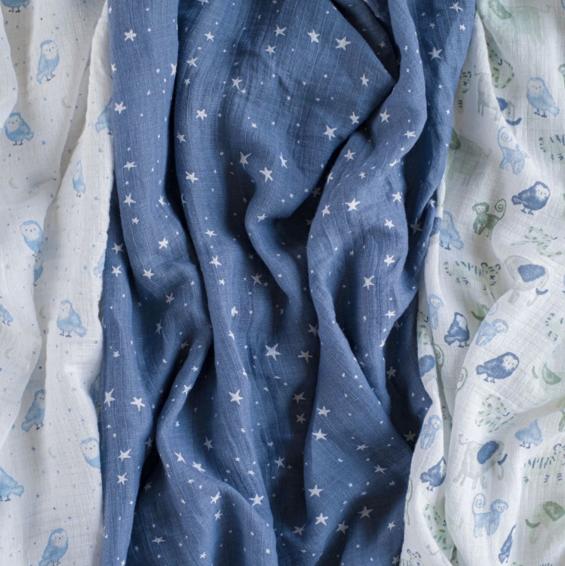 Aden Anais Essentials Muslin Cotton Swaddle (44 x 44 in), 4pk (31 Designs) - Pupsik Singapore