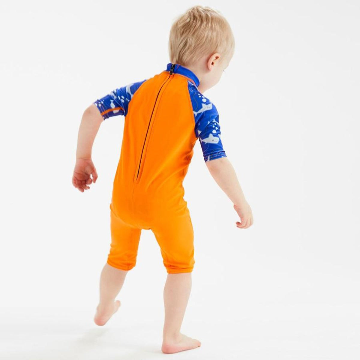 Splash About Toddler 3/4 length UV Sunsuit - Shark Orange (1 Size)