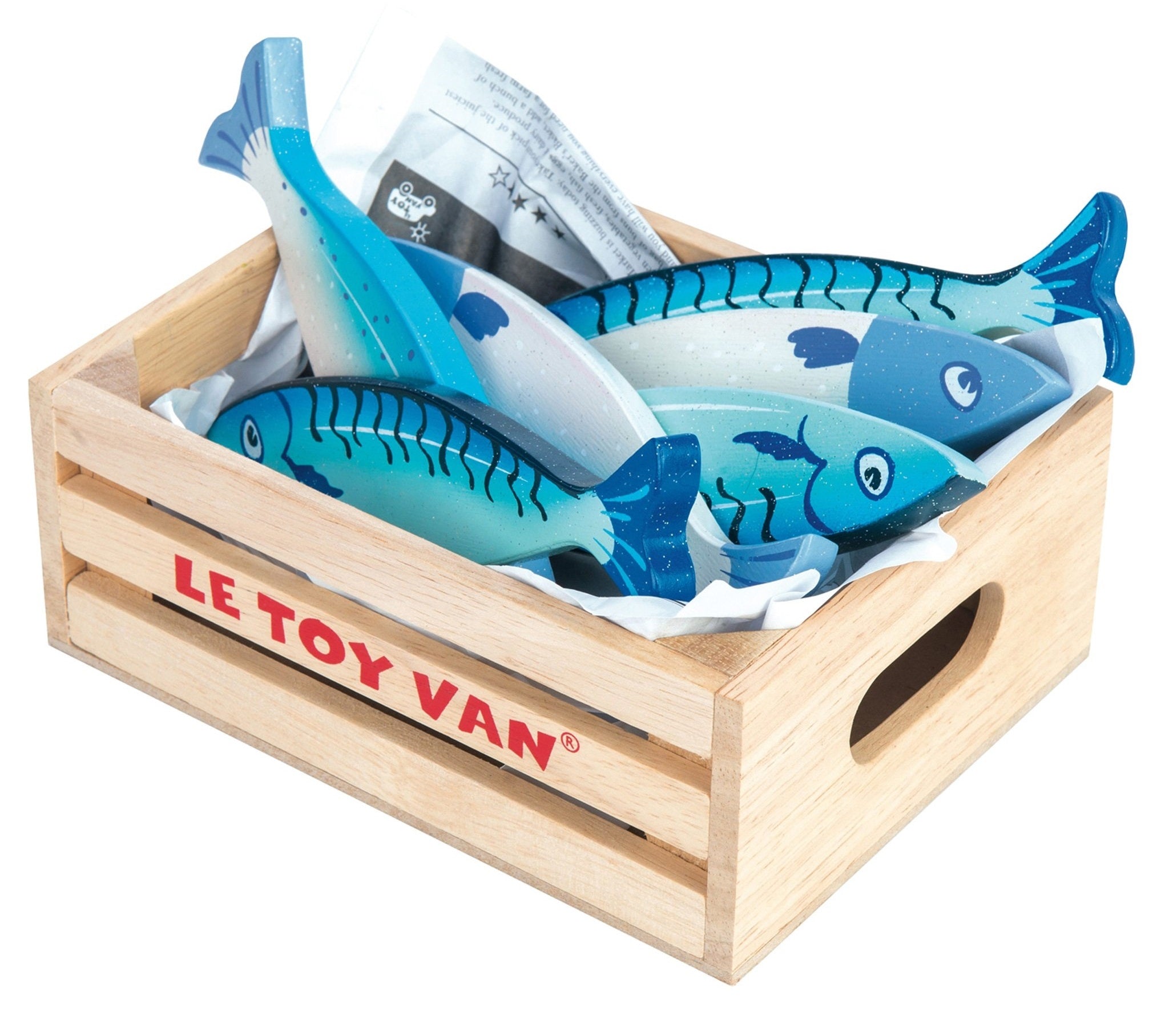 Le Toy Van Wooden Fresh Fish Crate Toy