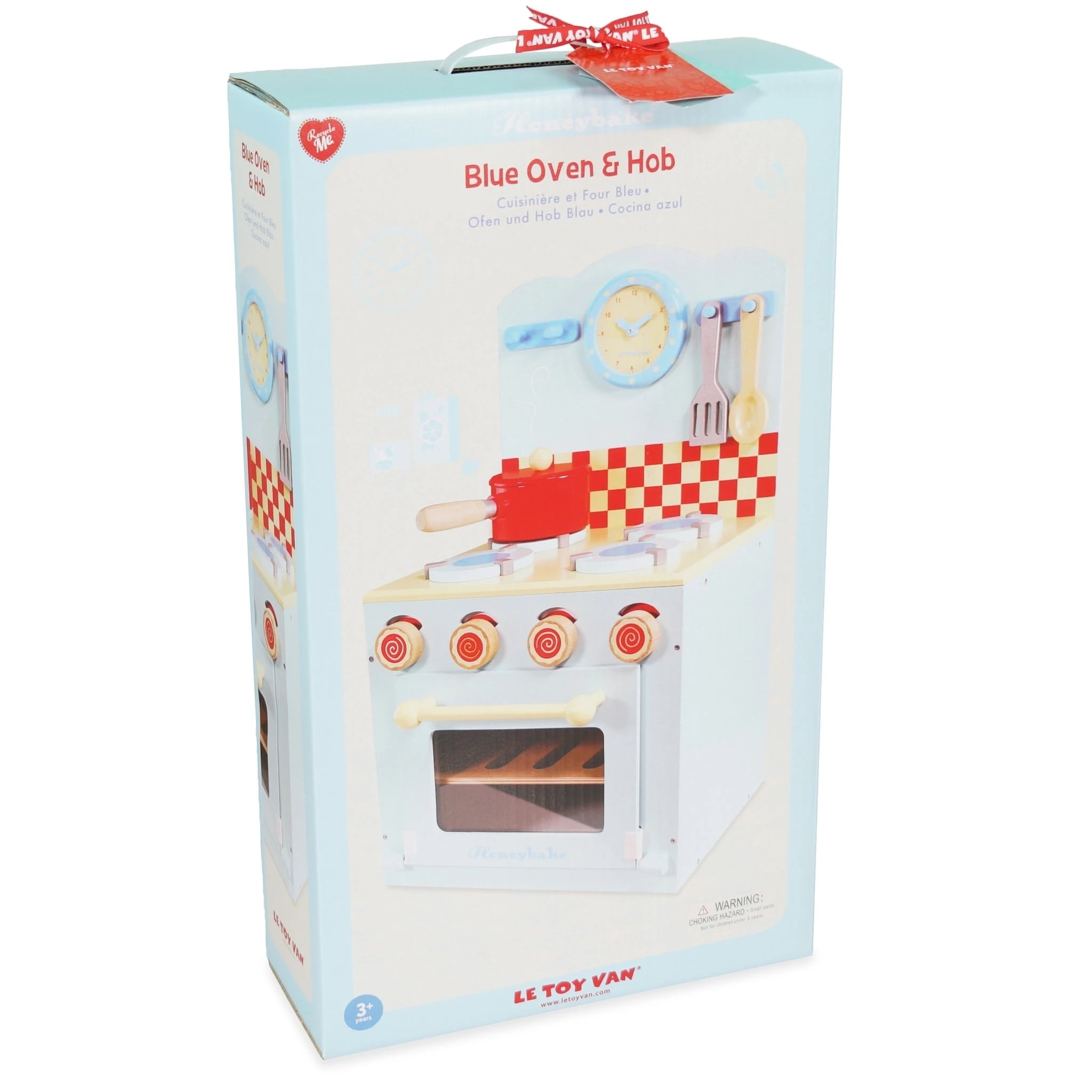 Le Toy Van Wooden Oven & Hob Kitchen Set - Blue