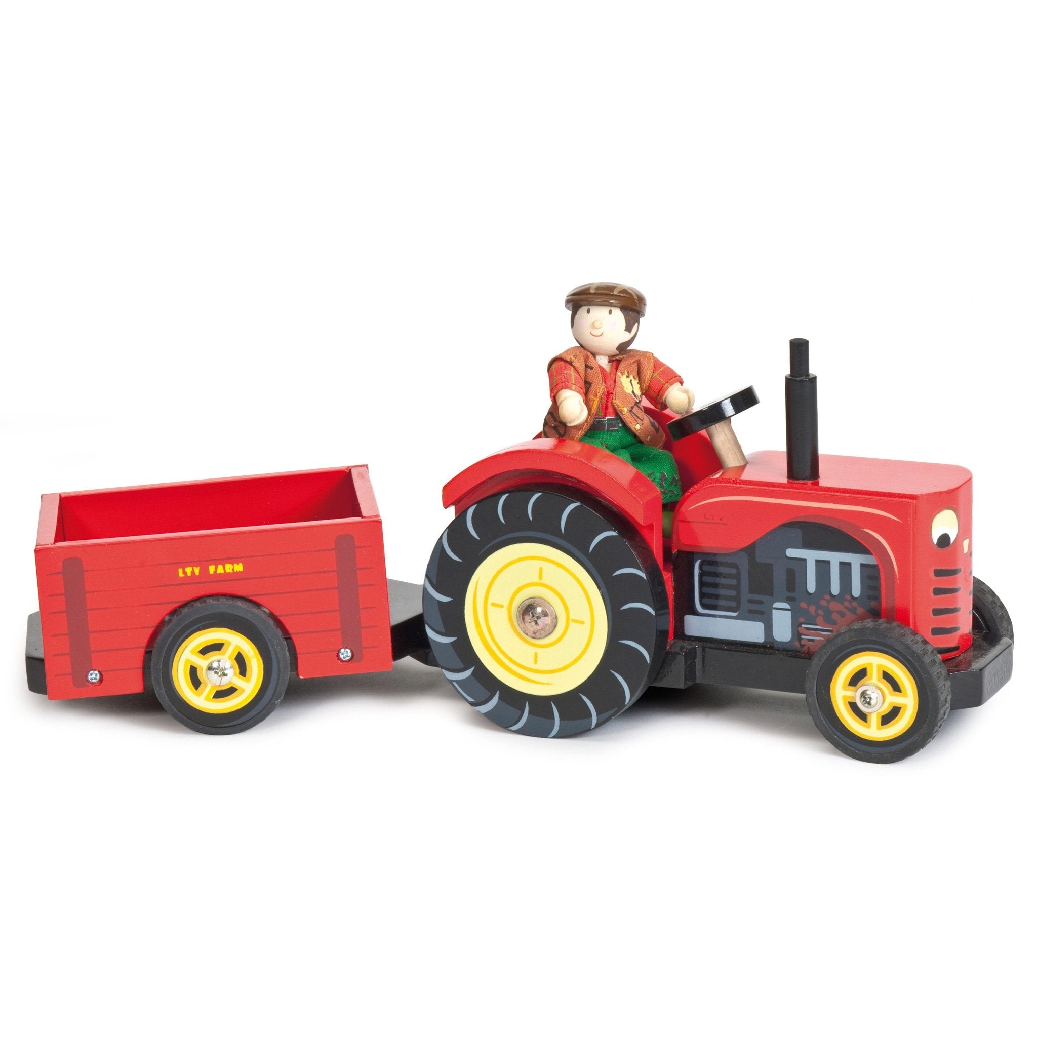 Le Toy Van Red Wooden Tractor