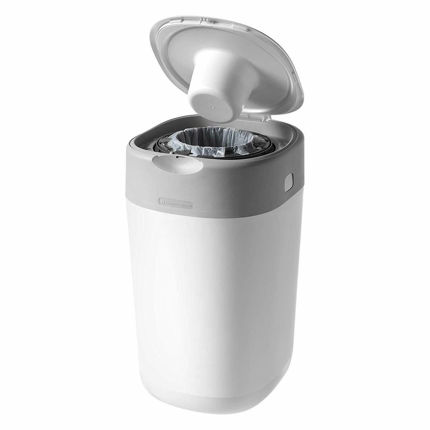 Tommee Tippee Sangenic Twist & Click Advanced Diaper Disposal Bin (6 casettes) - White