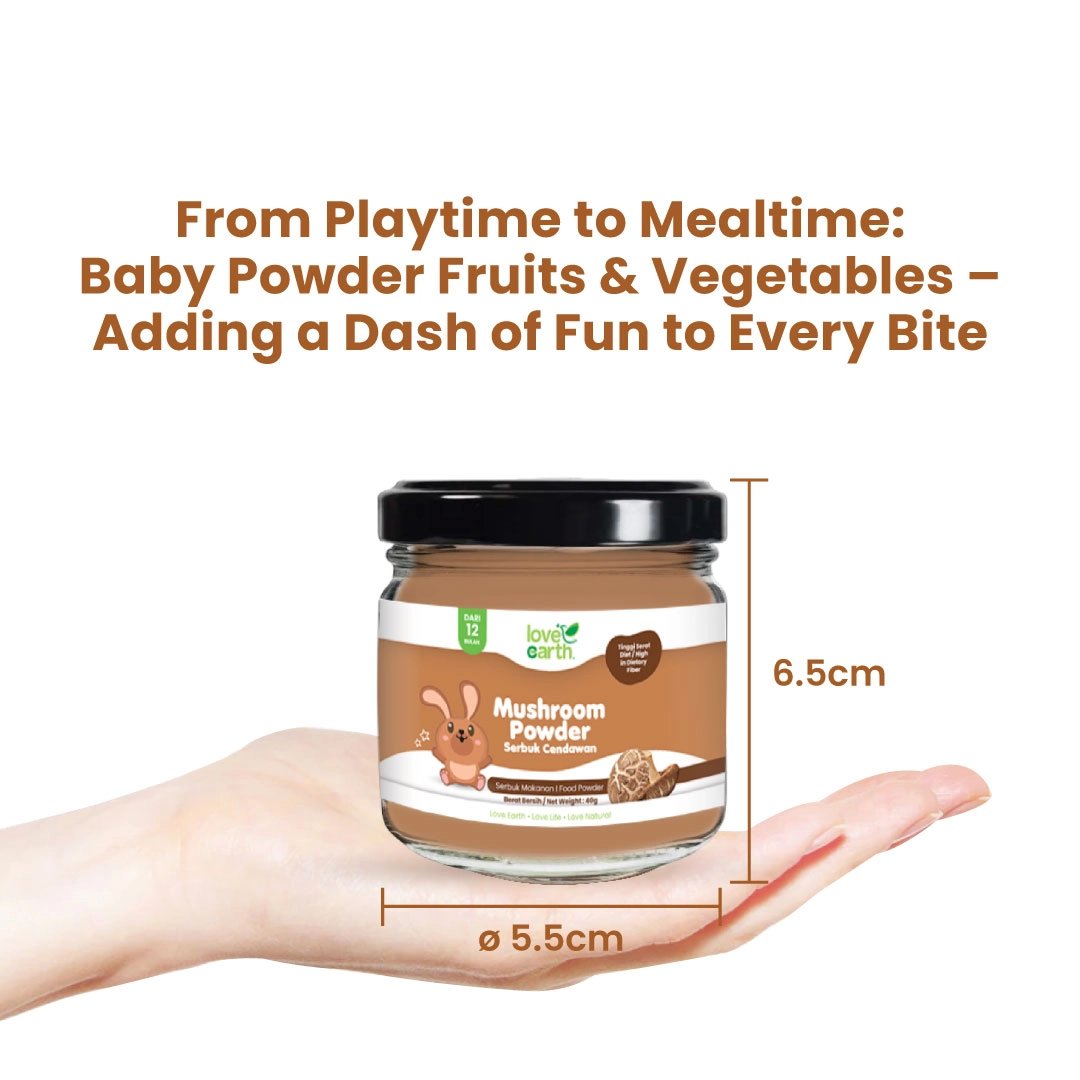 Love Earth Organic Mushroom Baby Powder, 40g (Exp 01/27)