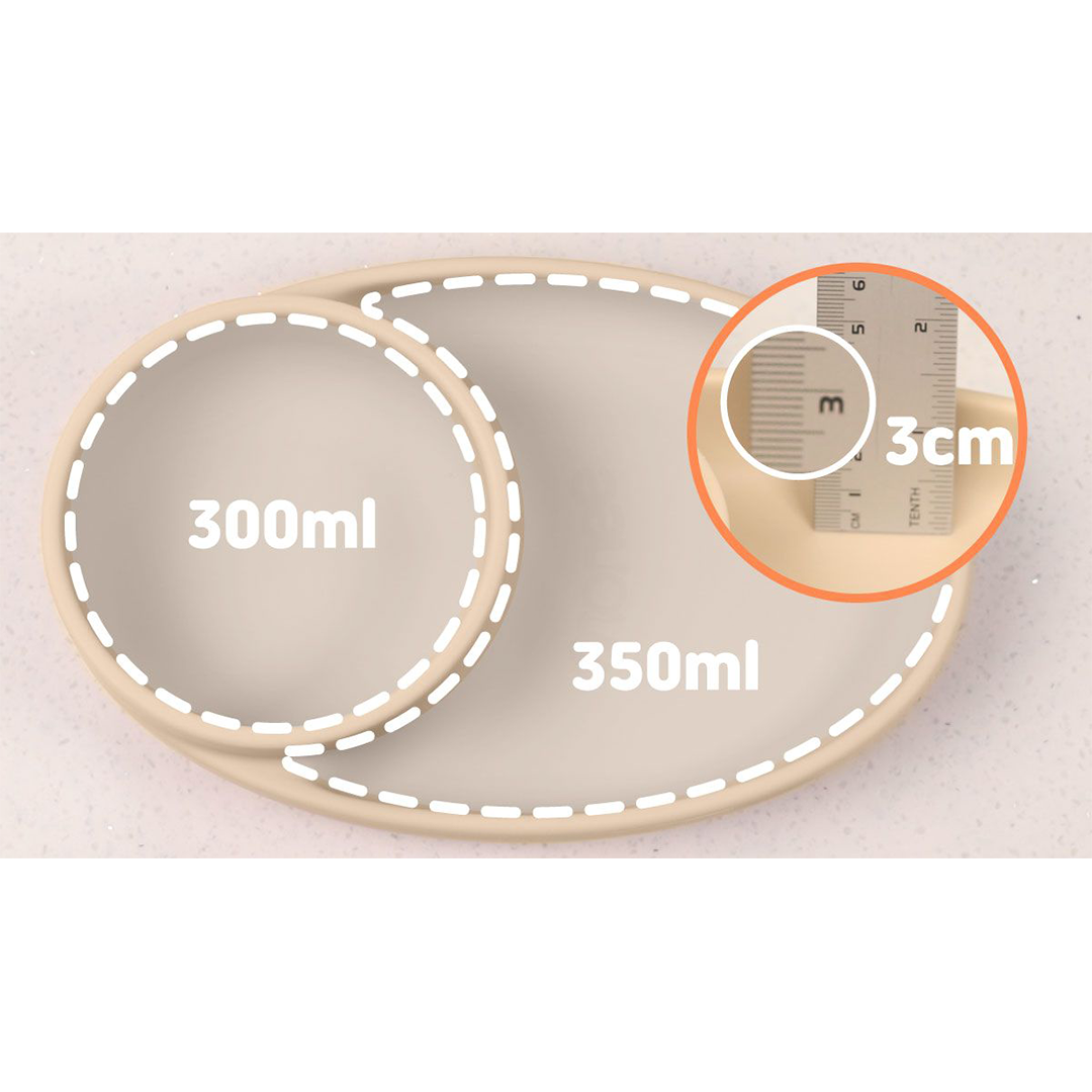 Monee Silicone Twin Suction Bowl (4 Colours)