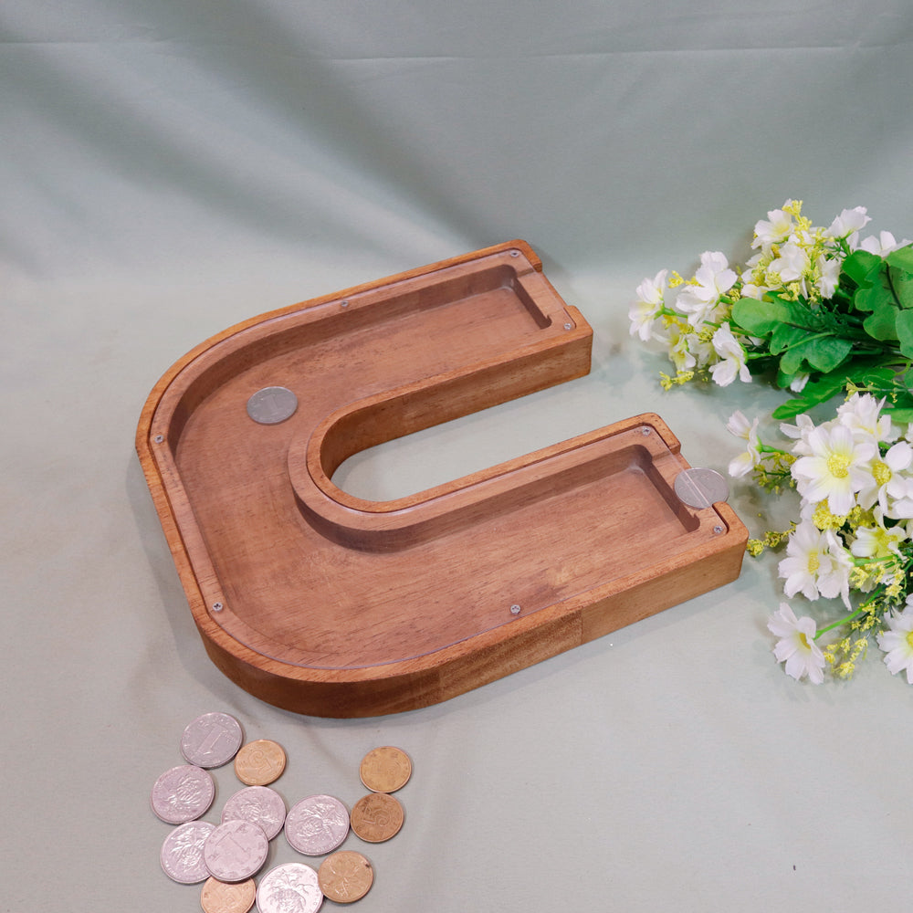 Wooden Alphabet Piggy Bank (23 Letters) - Pupsik Singapore