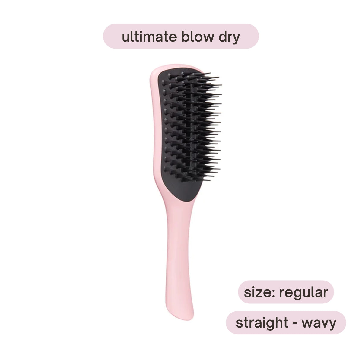 Tangle Teezer The Ultimate Blow Drying Regular Hairbrush, Straight - Wavy - Dusky Pink