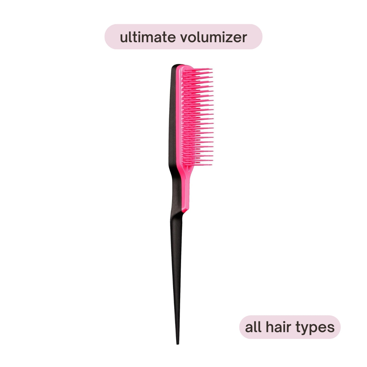 Tangle Teezer The Ultimate Volumizer Back-Combing Hairbrush - Black Pink